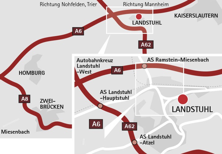 Afahrt aus KL
