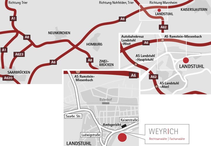 Anfahrt aus SB